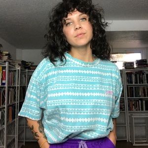 Vintage Quicksilver Surf geometric print tee - B6